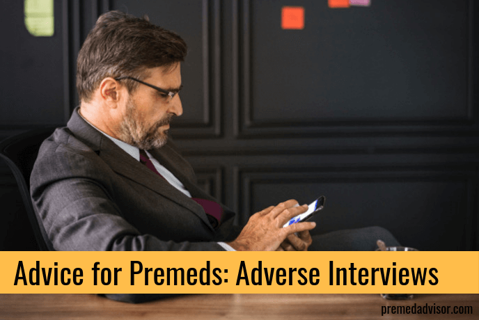 Distracted interviewer during an adverse interview